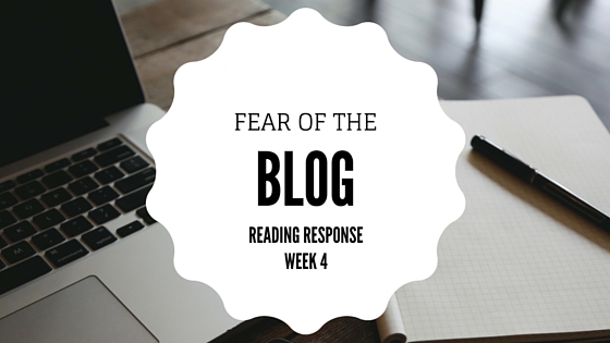 Fear of the Blog